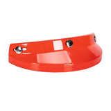 Maxbell Helmet Visor 3 Snap for Helmets with 3 Buttons Half Helmets Parts Transparent Red