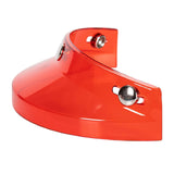 Maxbell Helmet Visor 3 Snap for Helmets with 3 Buttons Half Helmets Parts Transparent Red