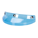 Maxbell Helmet Visor 3 Snap for Helmets with 3 Buttons Half Helmets Parts Transparent Blue