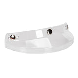 Maxbell Helmet Visor 3 Snap for Helmets with 3 Buttons Half Helmets Parts Transparent