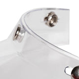 Maxbell Helmet Visor 3 Snap for Helmets with 3 Buttons Half Helmets Parts Transparent