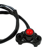 Maxbell Maxbell Universal Motorcycle Handlebar Switch for Motorbike Light Bar ATV Red