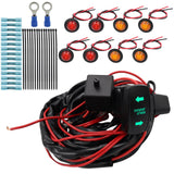 Maxbell Maxbell Turn signal Harness Harness for ATV Accessories High Performance Vertical Green Light