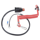 Maxbell Maxbell Flameout Switch Key Lanyard Red Safety Tether Lanyard for Boat Outboard