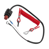 Maxbell Maxbell Flameout Switch Key Lanyard Red Safety Tether Lanyard for Boat Outboard