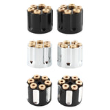 Maxbell 2x Solo Seat Mounting Nuts Accessories Assembly for Harley Road King Black