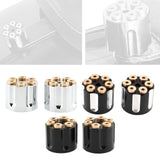 Maxbell 2x Solo Seat Mounting Nuts Accessories Assembly for Harley Road King Black