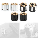Maxbell 2x Solo Seat Mounting Nuts Accessories Assembly for Harley Road King Black