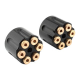 Maxbell 2x Solo Seat Mounting Nuts Accessories Assembly for Harley Road King Black