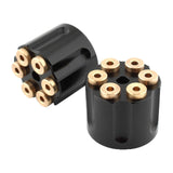 Maxbell 2x Solo Seat Mounting Nuts Accessories Assembly for Harley Road King Black