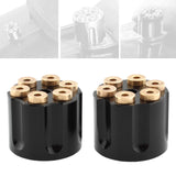 Maxbell 2x Solo Seat Mounting Nuts Accessories Assembly for Harley Road King Black
