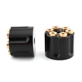 Maxbell 2x Solo Seat Mounting Nuts Accessories Assembly for Harley Road King Black