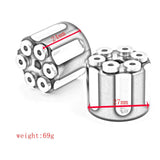 Maxbell 2x Solo Seat Mounting Nuts Accessories Assembly for Harley Road King Argent