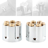 Maxbell 2x Solo Seat Mounting Nuts Accessories Assembly for Harley Road King Argent