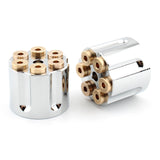 Maxbell 2x Solo Seat Mounting Nuts Accessories Assembly for Harley Road King Argent