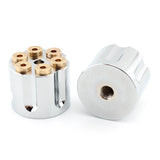 Maxbell 2x Solo Seat Mounting Nuts Accessories Assembly for Harley Road King Argent