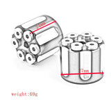 Maxbell 2x Solo Seat Mounting Nuts Accessories Assembly for Harley Road King Black Argent