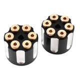 Maxbell 2x Solo Seat Mounting Nuts Accessories Assembly for Harley Road King Black Argent