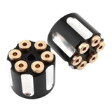 Maxbell 2x Solo Seat Mounting Nuts Accessories Assembly for Harley Road King Black Argent