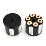 Maxbell 2x Solo Seat Mounting Nuts Accessories Assembly for Harley Road King Black Argent