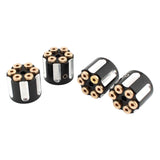 Maxbell 4x Engine Screw Caps Spare Parts for Harley-Davidson Sportster Models black and white