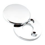 Maxbell Motorcycle Fork Lock Cover for Harley Road King Models Replacement Argent
