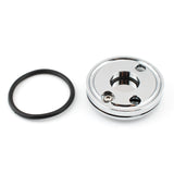 Maxbell Motorcycle Fork Lock Cover for Harley Road King Models Replacement Argent