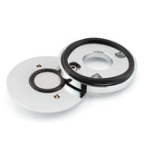 Maxbell Motorcycle Fork Lock Cover for Harley Road King Models Replacement Argent