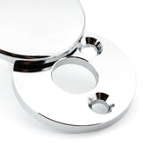 Maxbell Motorcycle Fork Lock Cover for Harley Road King Models Replacement Argent