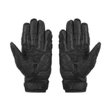 Maxbell Premium PU Leather Motorcycle Gloves Touchscreen for Driving black and l