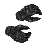 Maxbell Premium PU Leather Motorcycle Gloves Touchscreen for Driving  Black XL