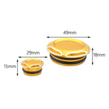 Maxbell 4 Pieces Motorcycle Frame Hole Cap Cover for Ducati Scrambler 400 800 Aureate