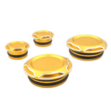 Maxbell 4 Pieces Motorcycle Frame Hole Cap Cover for Ducati Scrambler 400 800 Aureate