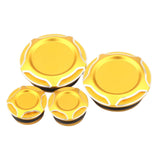 Maxbell 4 Pieces Motorcycle Frame Hole Cap Cover for Ducati Scrambler 400 800 Aureate