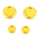 Maxbell 4 Pieces Motorcycle Frame Hole Cap Cover for Ducati Scrambler 400 800 Aureate