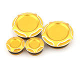 Maxbell 4 Pieces Motorcycle Frame Hole Cap Cover for Ducati Scrambler 400 800 Aureate