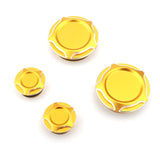 Maxbell 4 Pieces Motorcycle Frame Hole Cap Cover for Ducati Scrambler 400 800 Aureate