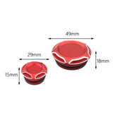 Maxbell 4 Pieces Motorcycle Frame Hole Cap Cover for Ducati Scrambler 400 800 Red