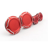 Maxbell 4 Pieces Motorcycle Frame Hole Cap Cover for Ducati Scrambler 400 800 Red