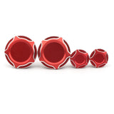 Maxbell 4 Pieces Motorcycle Frame Hole Cap Cover for Ducati Scrambler 400 800 Red