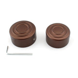 Maxbell 2 Pieces Rear Axle Nut Covers for Harley-Davidson Sportster S Rh1250S Brown