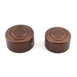 Maxbell 2 Pieces Rear Axle Nut Covers for Harley-Davidson Sportster S Rh1250S Brown