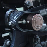 Maxbell 2 Pieces Rear Axle Nut Covers for Harley-Davidson Sportster S Rh1250S Brown