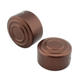 Maxbell 2 Pieces Rear Axle Nut Covers for Harley-Davidson Sportster S Rh1250S Brown