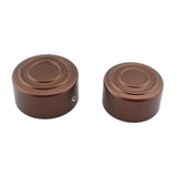Maxbell 2 Pieces Rear Axle Nut Covers for Harley-Davidson Sportster S Rh1250S Brown