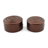 Maxbell 2 Pieces Rear Axle Nut Covers for Harley-Davidson Sportster S Rh1250S Brown