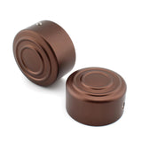 Maxbell 2 Pieces Rear Axle Nut Covers for Harley-Davidson Sportster S Rh1250S Brown