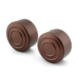 Maxbell 2 Pieces Rear Axle Nut Covers for Harley-Davidson Sportster S Rh1250S Brown