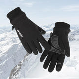 Maxbell Winter Warm Gloves Non Slip Thermal Gloves for Outdoor Riding Hiking M Black