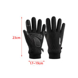 Maxbell Winter Warm Gloves Non Slip Thermal Gloves for Outdoor Riding Hiking M Black